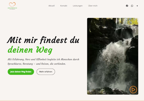Brand neue Webseite Neugestalltung fuer Irina Shevtsova Atondix Webdesigner aus Fuerth