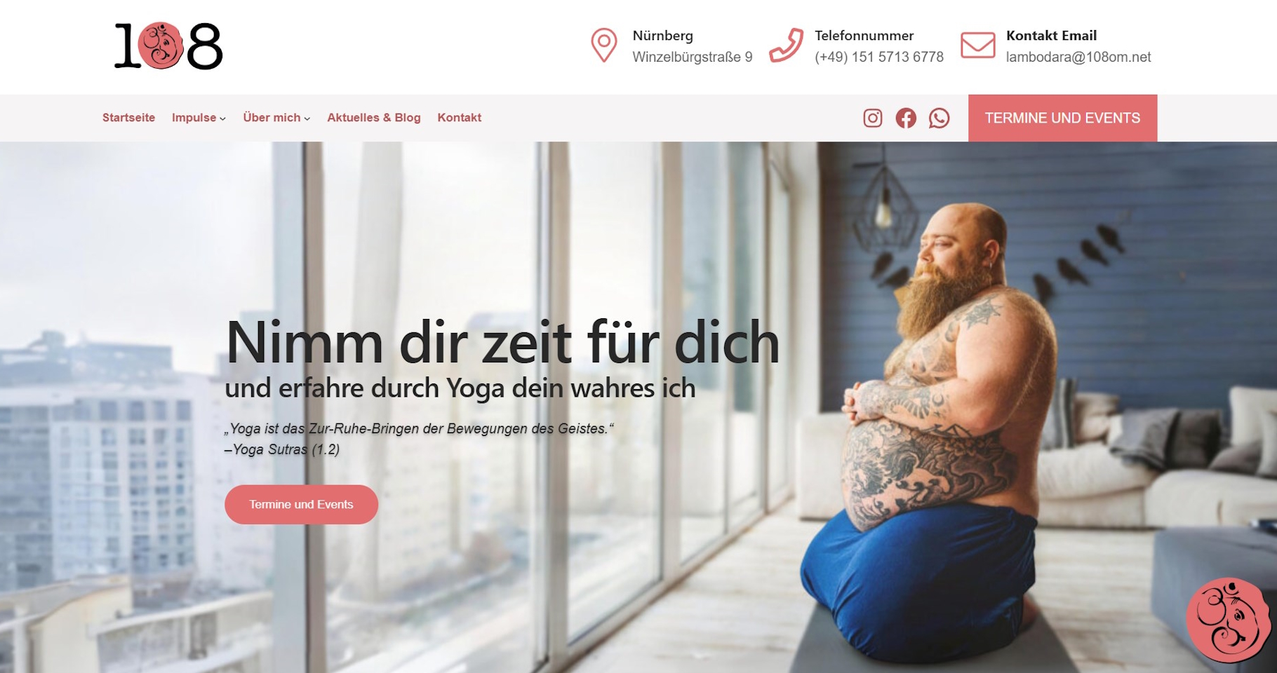 Sergej Stanseko bekommt neue Webseite fuer 108om in Nuernberg atondix Webdesigner aus Fuerth